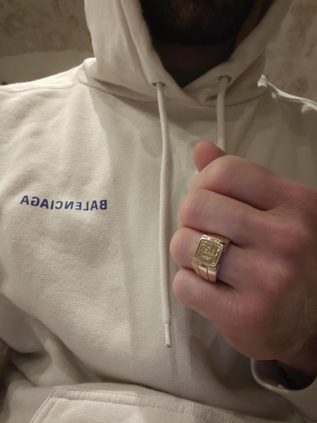 男士金图章戒指