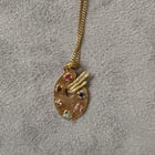 复古艺术家调色板吊饰