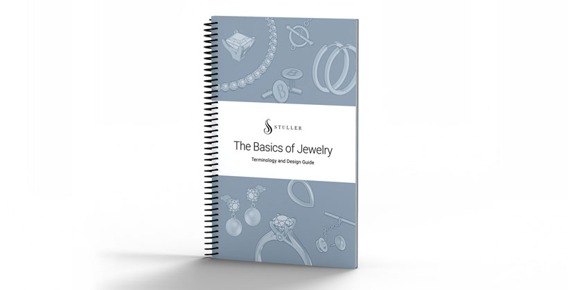 book with the title "the basics of jewelry" on white background