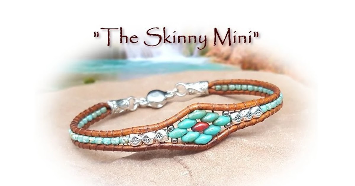 BarbSmithDesignsDIY / The Beading Gem 提供更多精彩的串珠首饰和皮革手链教程和套件