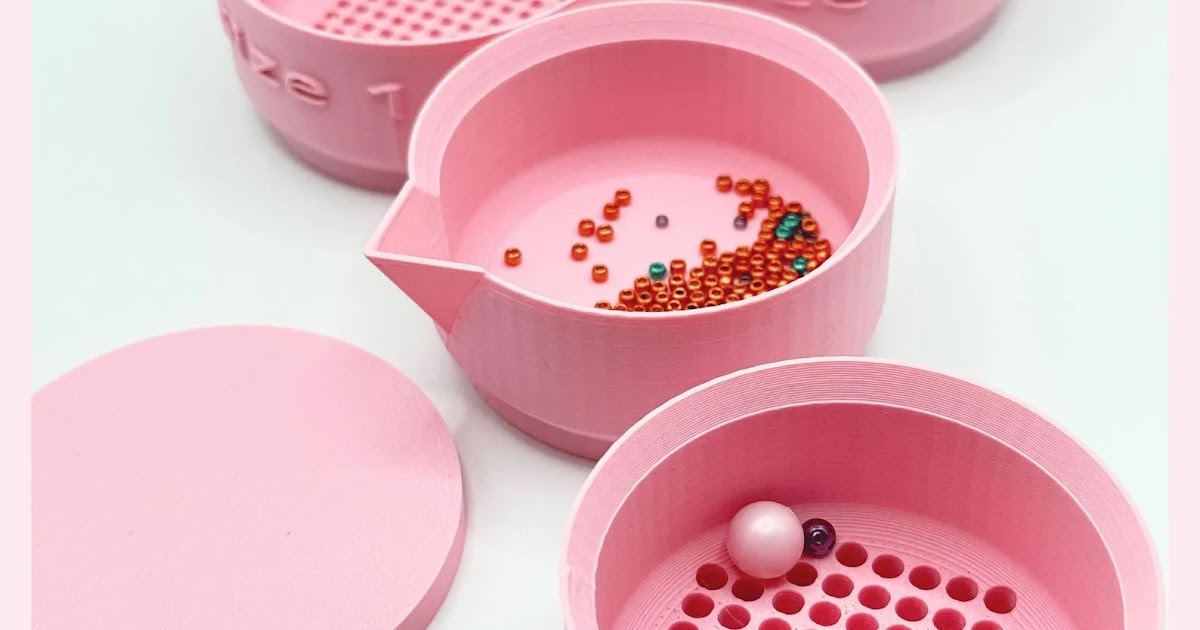 OnASTringAU / The Beading Gem 令人惊叹的 3 尺寸种子珠分类机、整理器和便携式存储容器