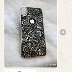 手工银色手机后盖？