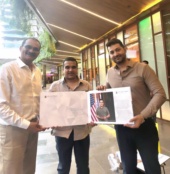 ISGJ Jewellery College & Lexus SoftMac Creates 10.07-Carat Brown Diamond Sculpture of Deputy CM Harsh Sanghavi