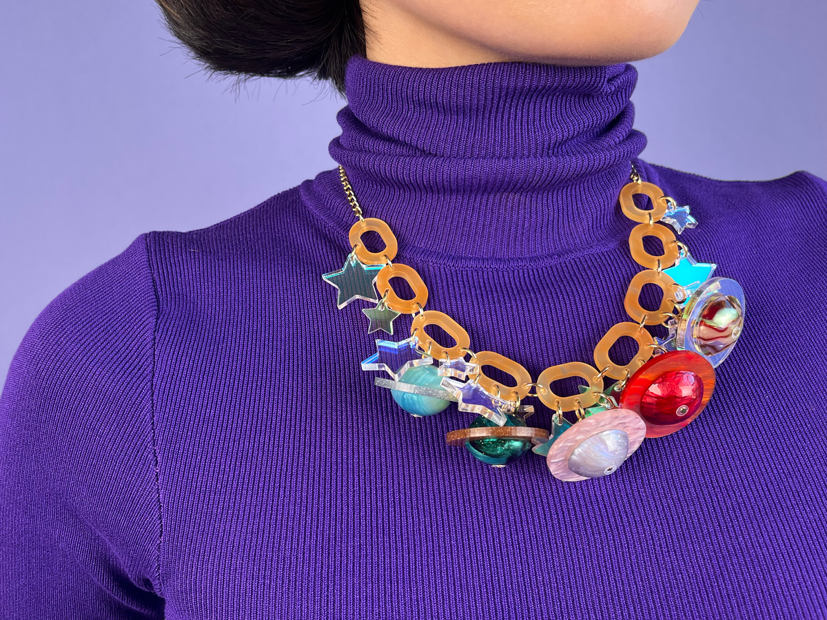限量版：宇宙行星 |  Tatty Devine 亚克力首饰