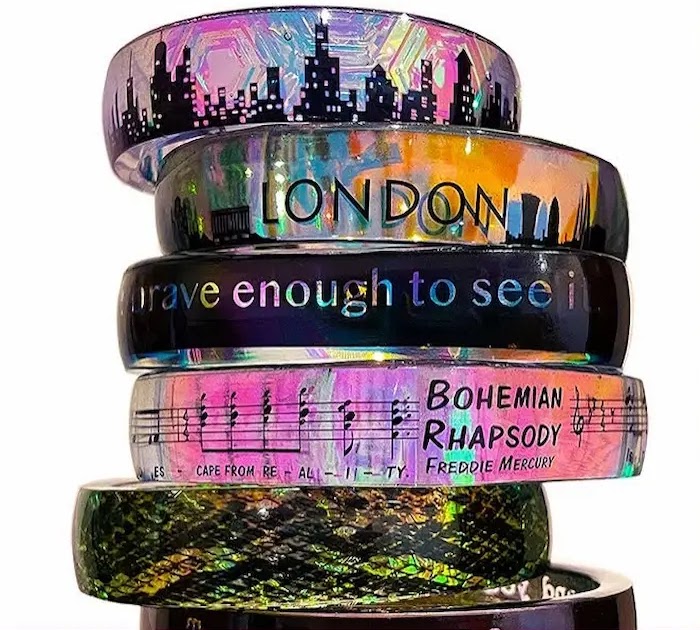 如何在环氧树脂手环上获得变色效果