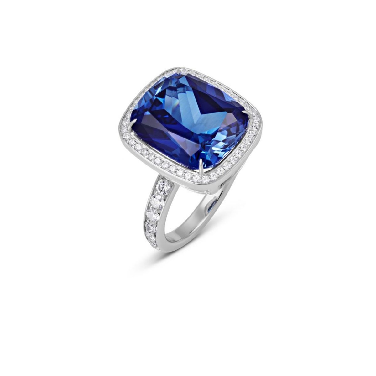 Atelier Swarovski Angel Halo Ring, Swarovski Created Sapphire