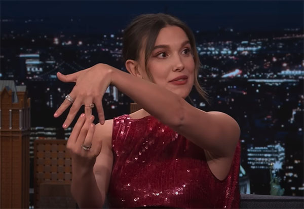米莉·鲍比·布朗 (Millie Bobby Brown) 解释了她的戒指在水下求婚时如何滑落的情况