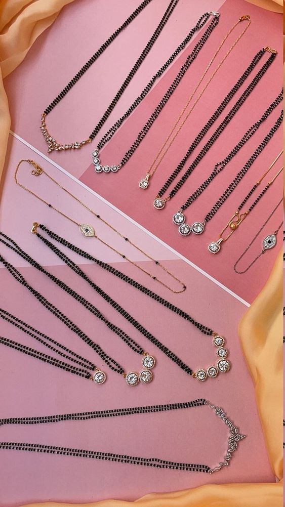 small gold mangalsutra designs