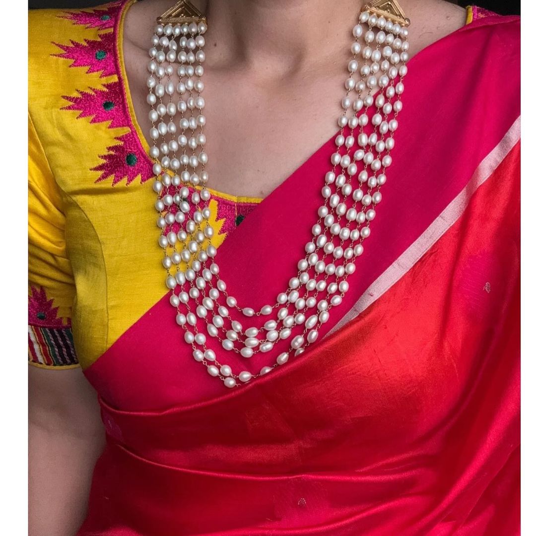 Multi Layers Pearl Long Necklace From