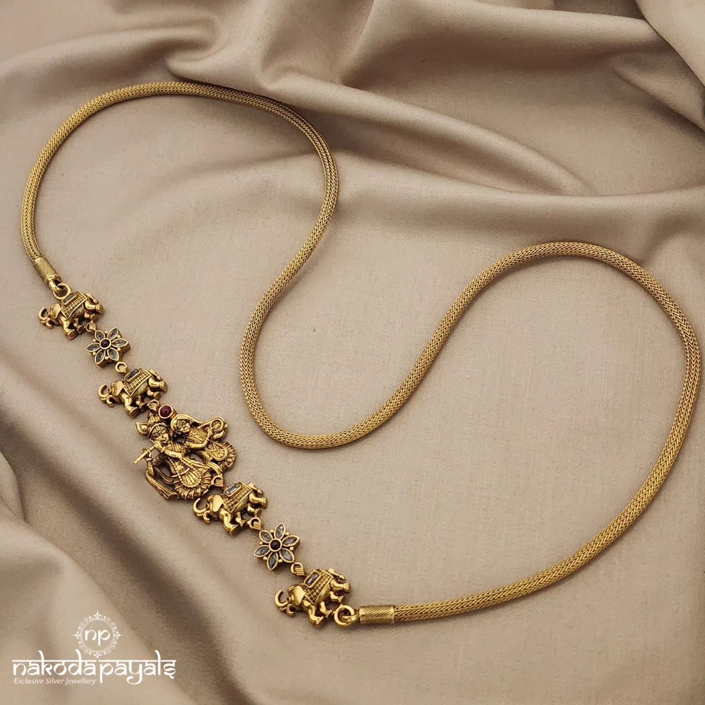 Radha Krishna Mogappu Chain From