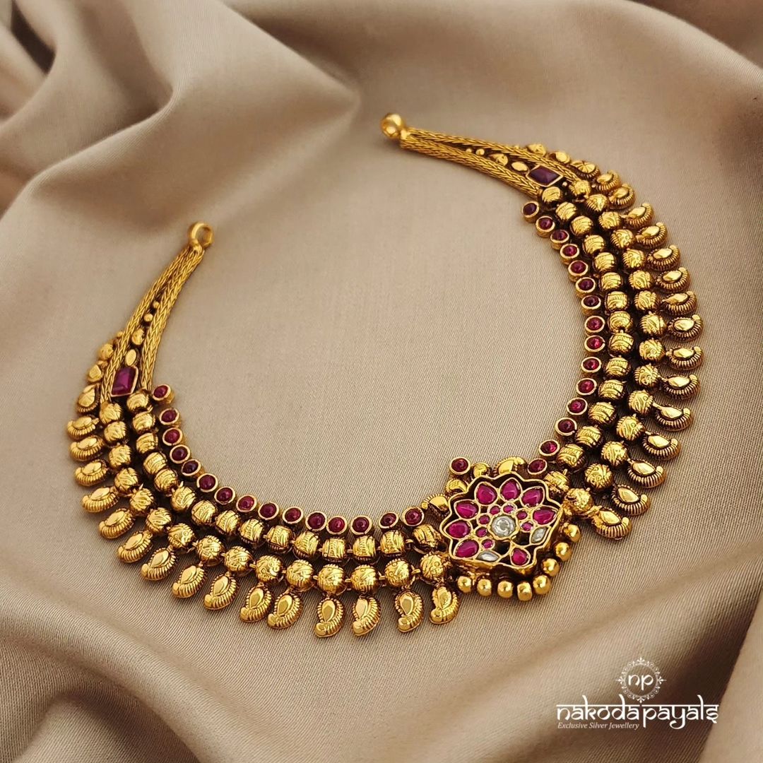 92.5 Silver Kundhan Choker Collection From