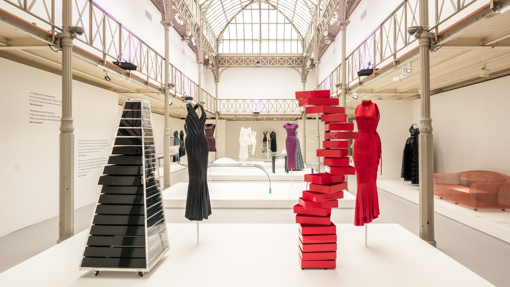 Inside “Alaïa/Kuramata: Lightness in Creation" at the Fondation Azzedine Alaïa.