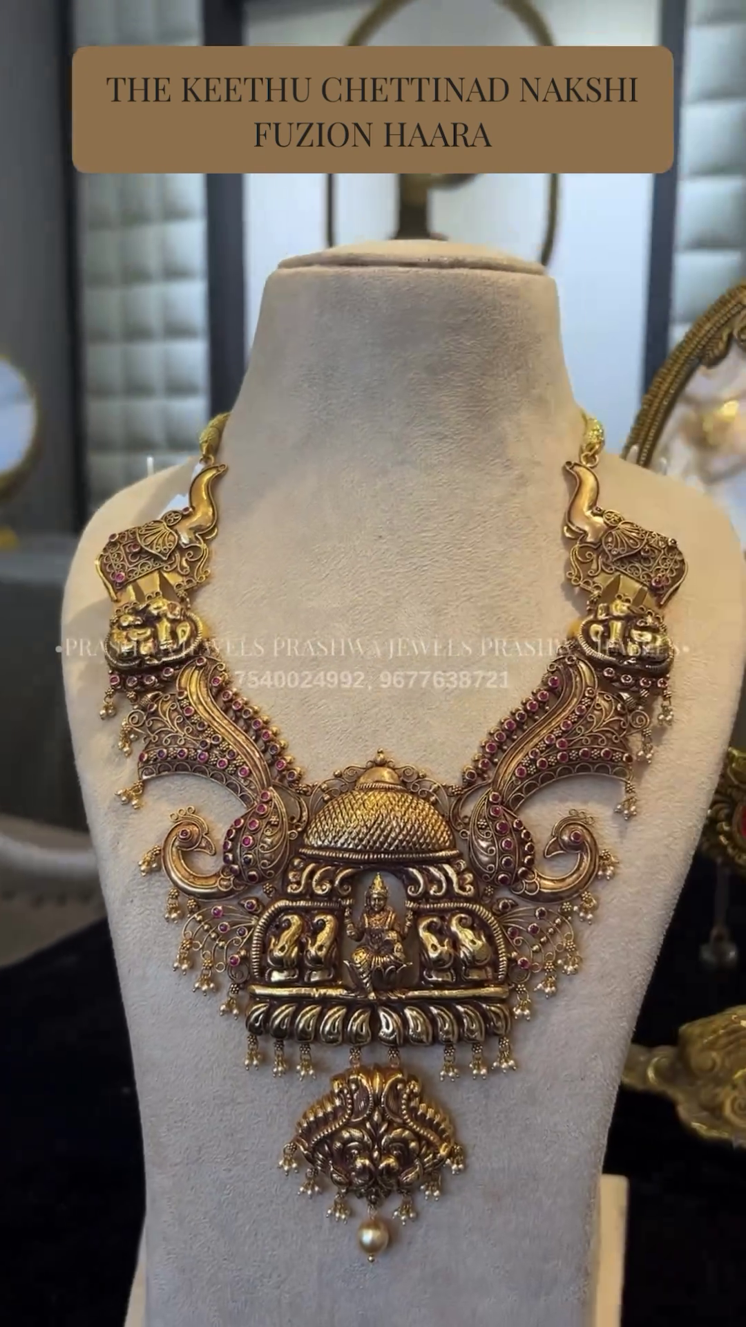 Antique Nakshi Fusion Haram From 'Prashwa Jewels'