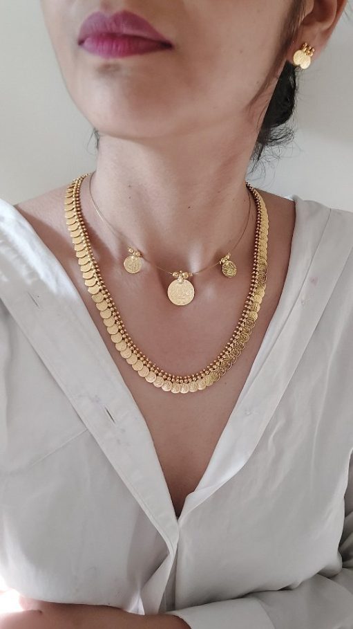 Lakshmi Kasu Necklace &Haram From 'Atira Creations'