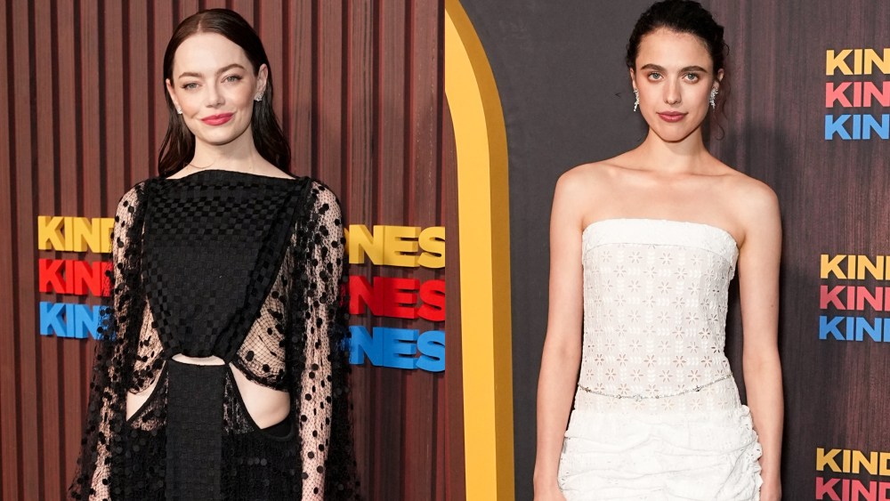 Emma Stone, left, and Margaret Qualley attend the 'Kinds of Kindness' premiere in New York City on June 20.