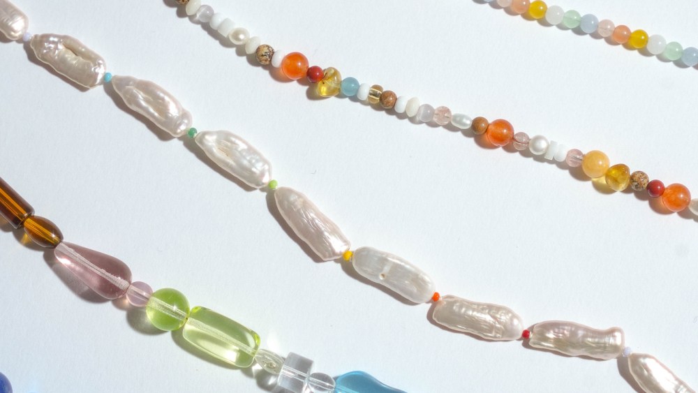 Necklaces from Italian indie brand Collanine Colorate.