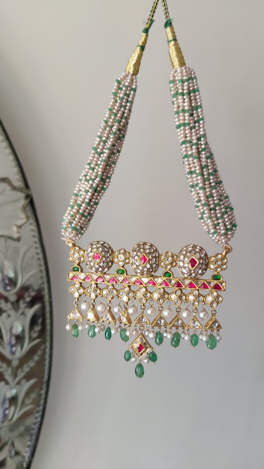 Gold Plated Moissanite Polki Necklace From 'Kantika Necklace'