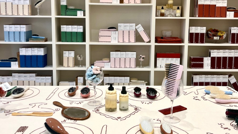 Inside La Bonne Brosse's first store, in Paris.