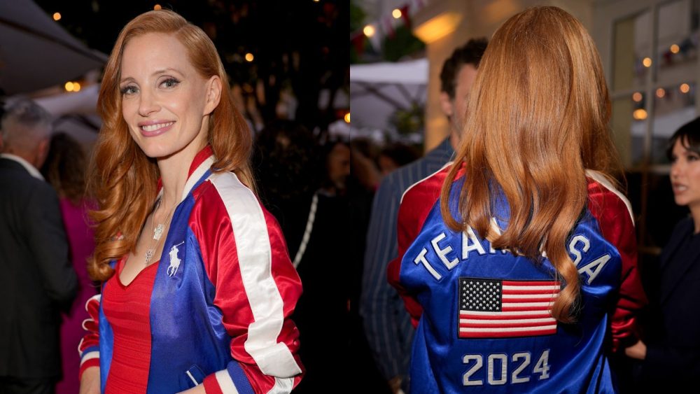Jessica Chastain at An Evening at Ralph's on July 27 in Paris.