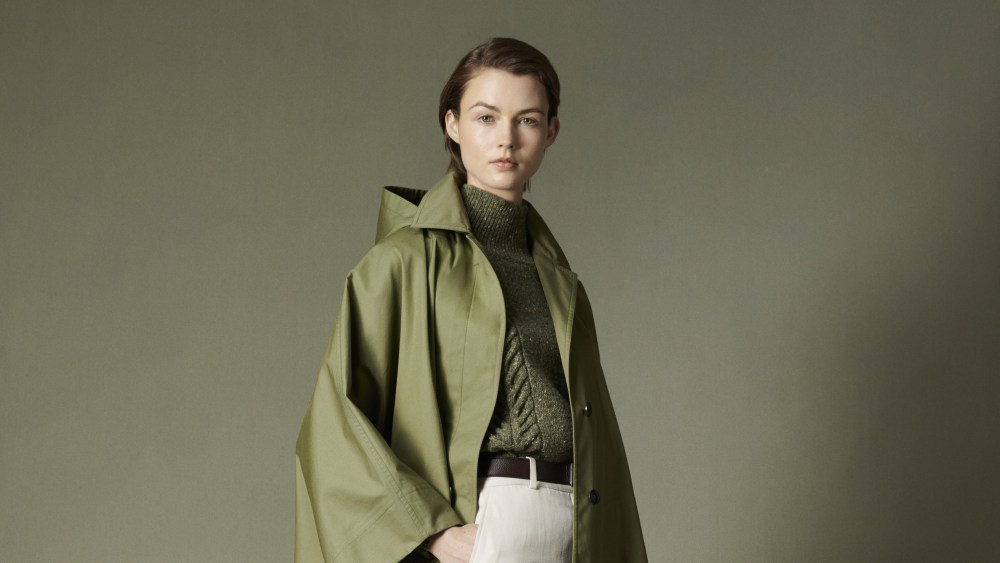 A look from Giles Deacon's debut collection for British brand Purdey.