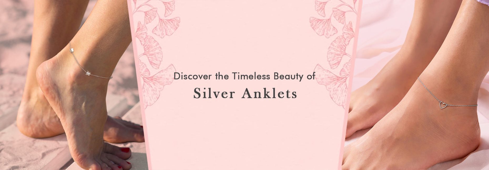 Buy Online silver anklets from Ornate jewels