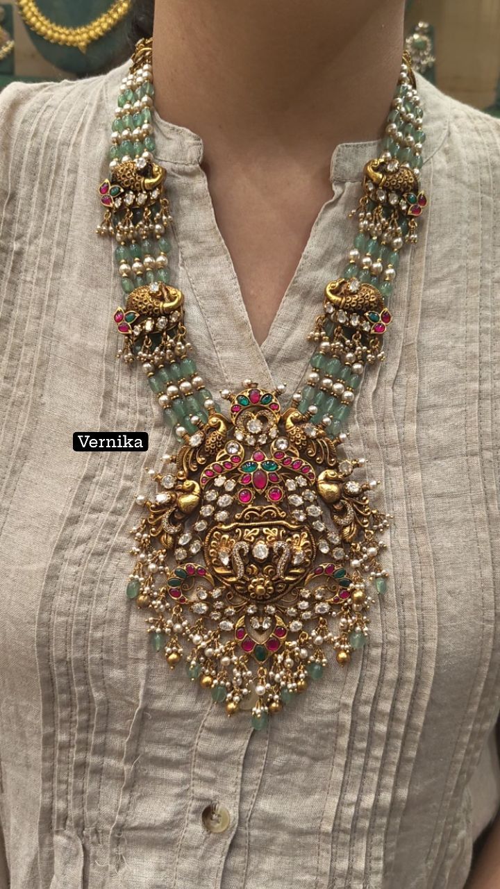 Nakashi and Russian Emeralds Necklace From 'CBJ Gold'