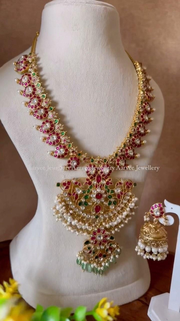 Antique Kundan Jadau Necklace From 'Emblish coimbatore'