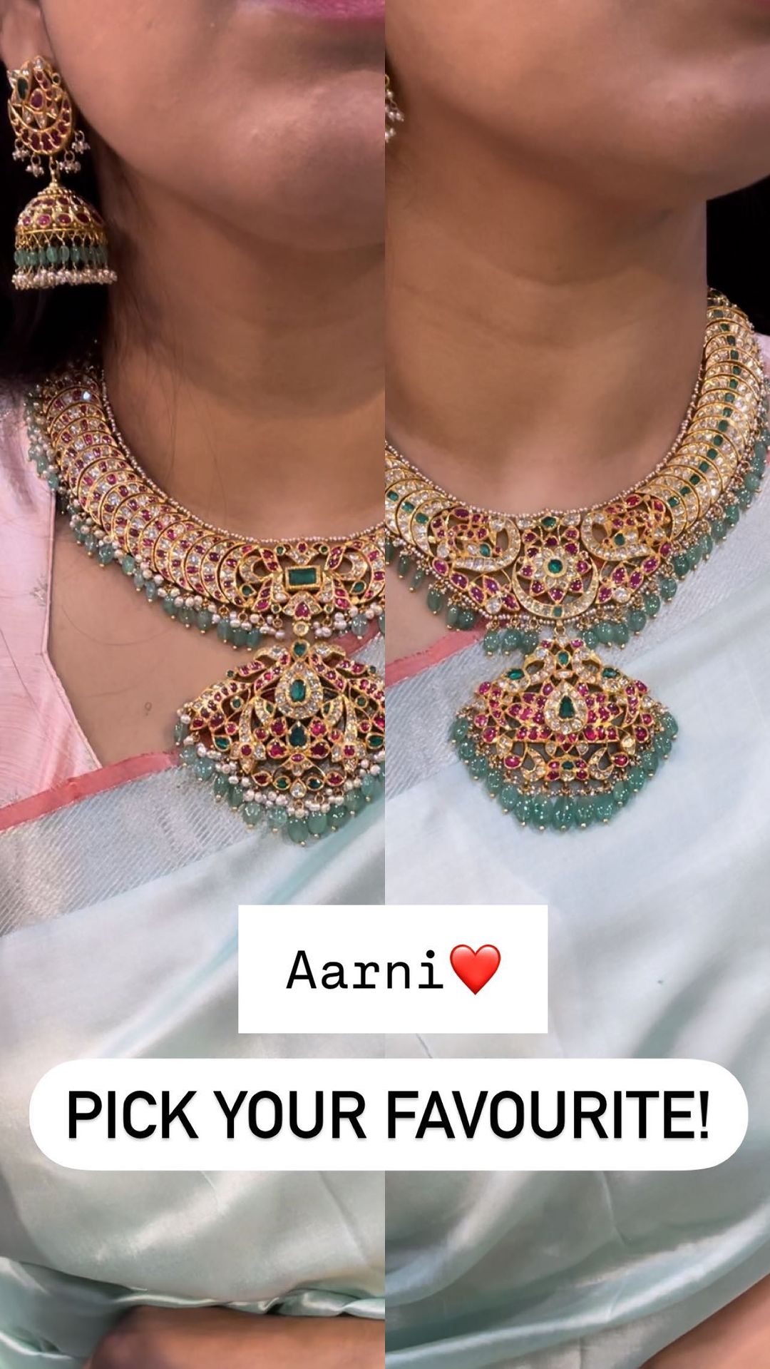 Antique Kundan Jadau Necklace From 'Emblish coimbatore'