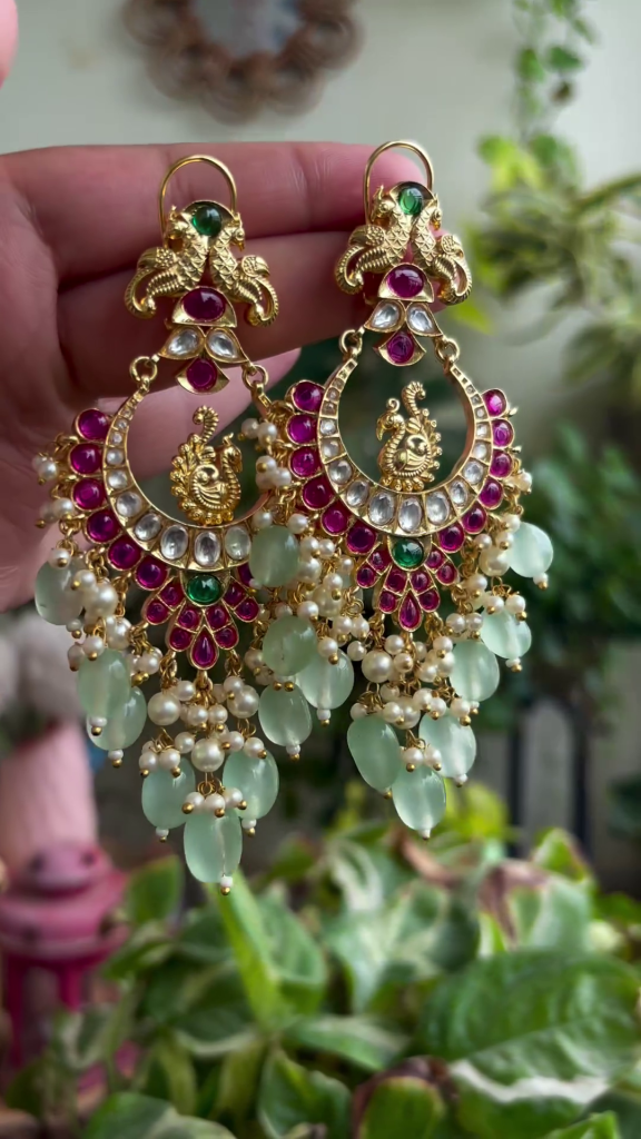 Imitation Circle Shape Pearl Earrings From 'House of Jhumkas'