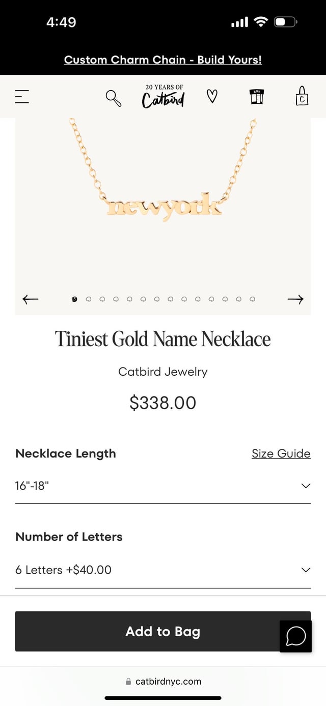 Catbird's Tiniest Gold Name只是一个模仿品吗？