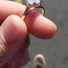 14k 黄金戒指，镶嵌 4.5 克拉未加热天然蓝宝石！