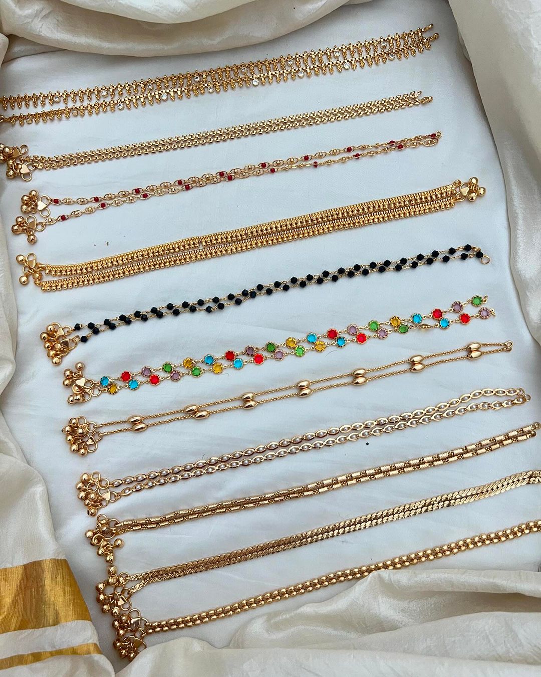 Gold Plated Silver Kada Bangles 'Parampariya'