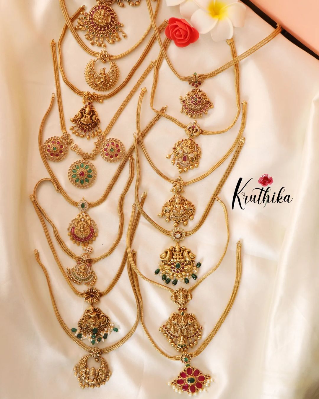 Gold Plated Moissanite Polki Necklace From 'Jewells By Sukriti'