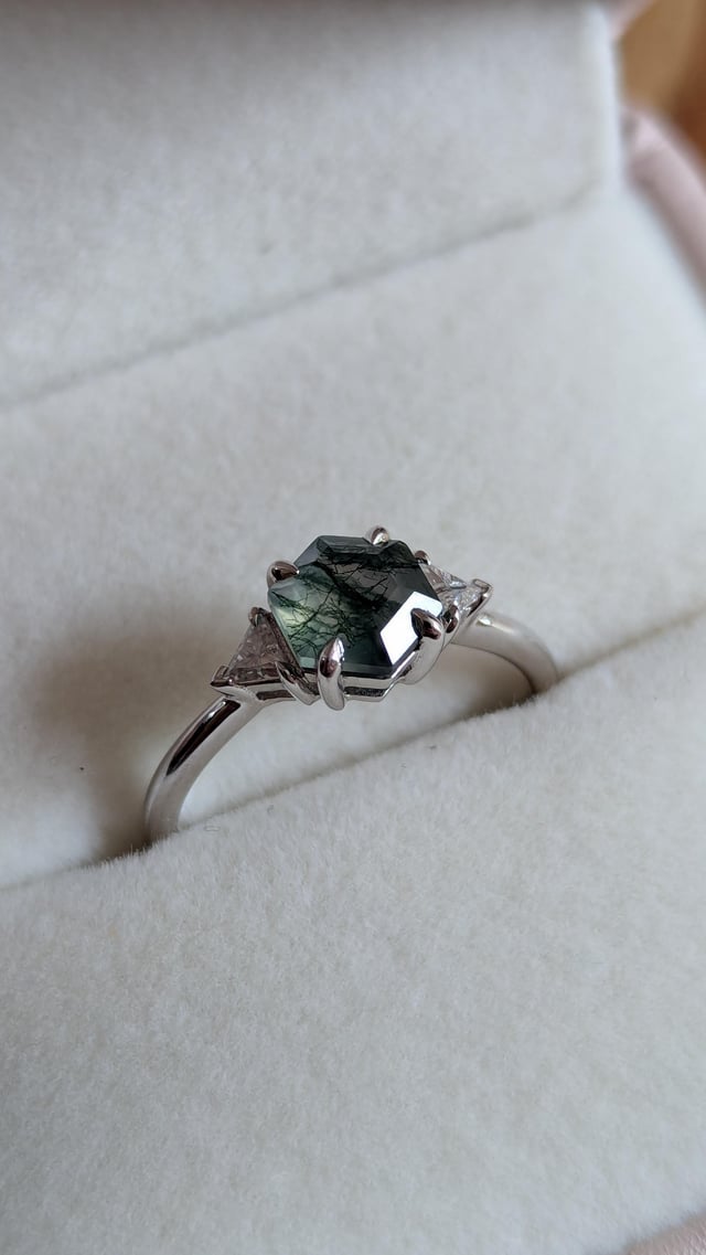 调整苔藓玛瑙戒指尺寸？