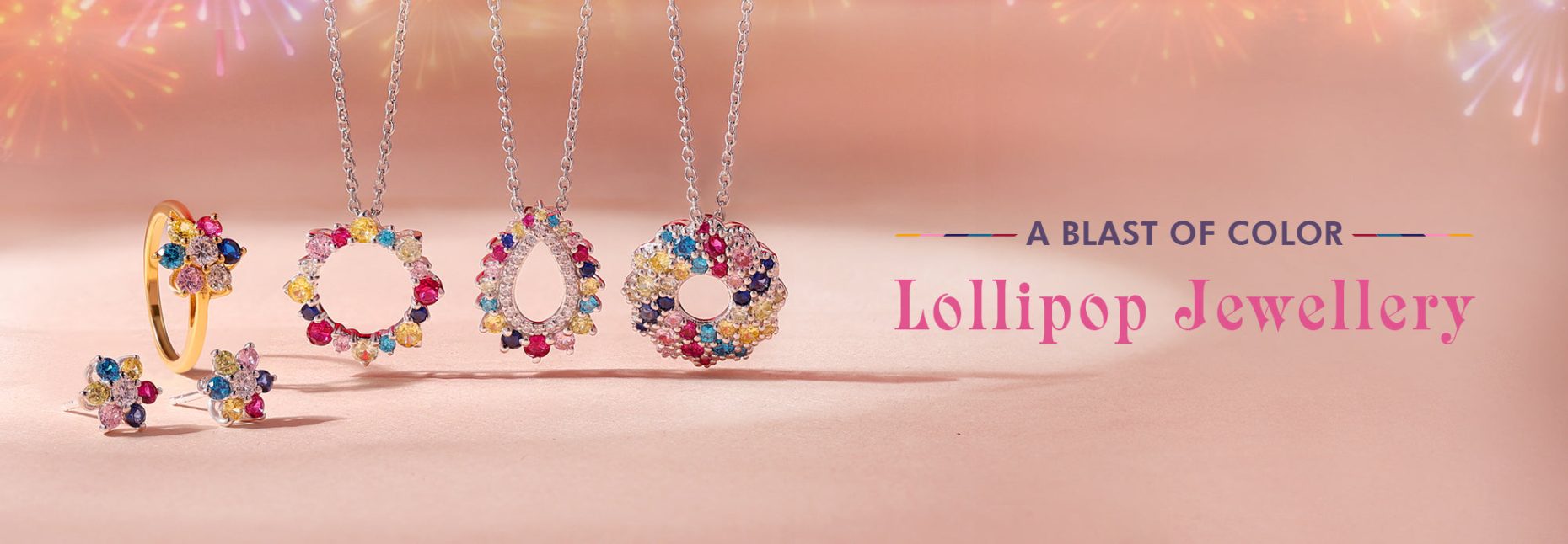 Multi color jewellery for women by ornatejewels