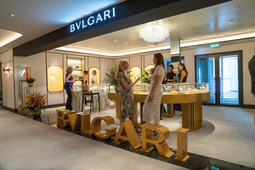Shipboard Bvlgari Boutique Opens