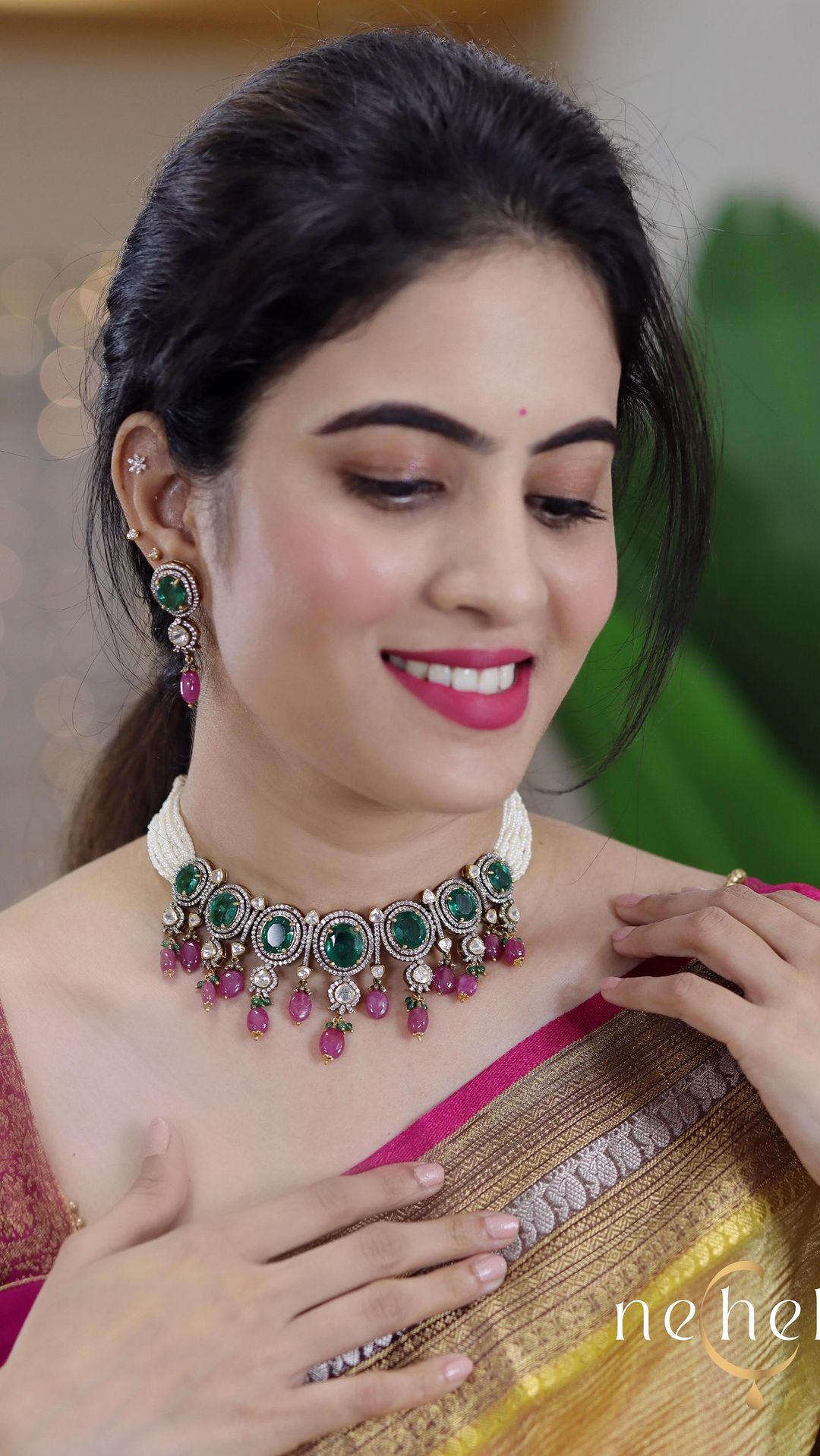 Jalebi Design Gold Necklace From 'Seeta Gold & Diamonds'