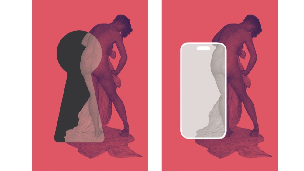 Poster for "Private Lives: From the Bedroom to Social Media" exhibit at the Louvre.