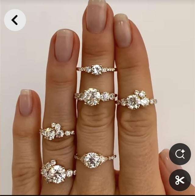 一克拉中心石的创意想法