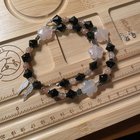 第一条项链！月亮桃石头，钟，玛瑙花和纯银