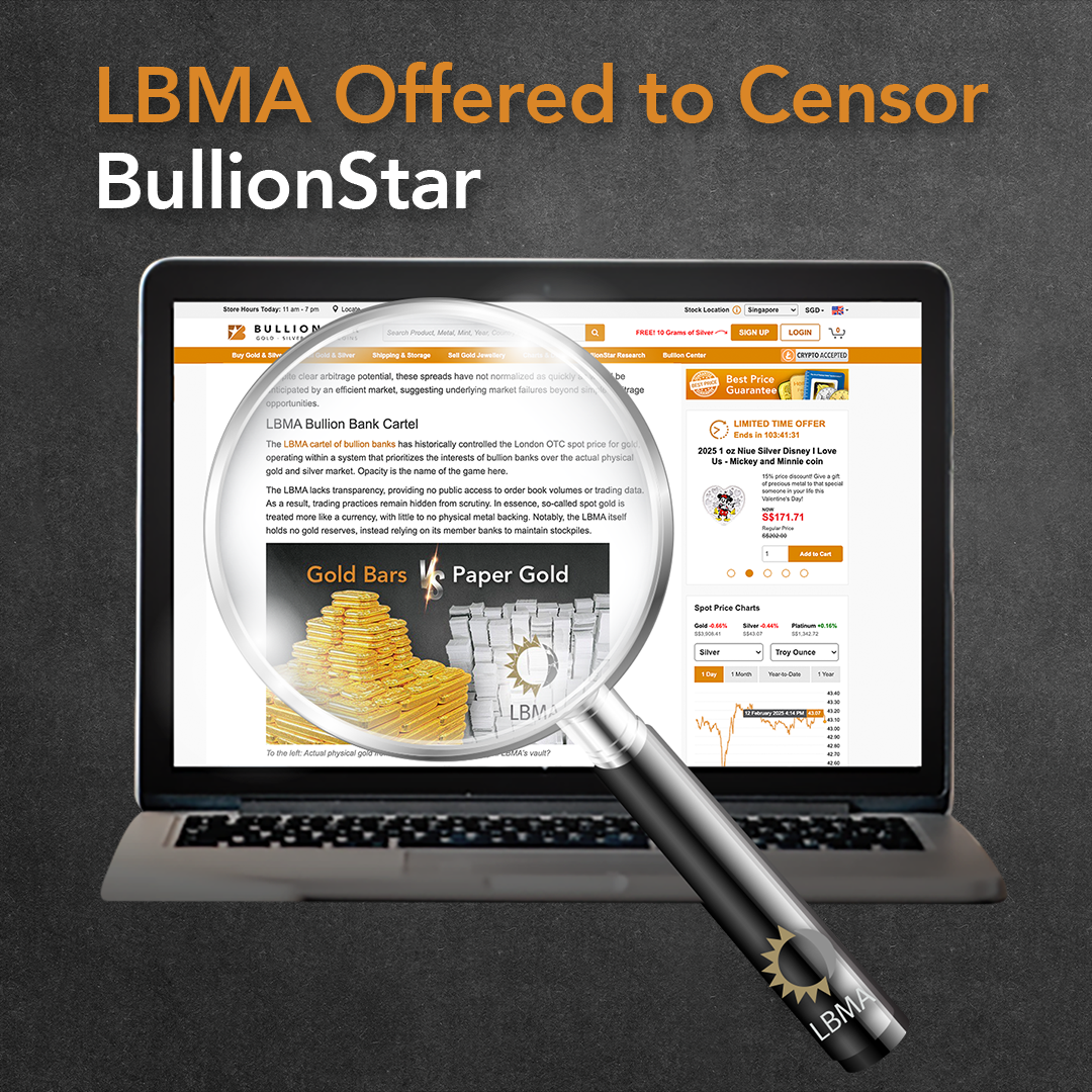 LBMA提出了审查BULLIONSTAR