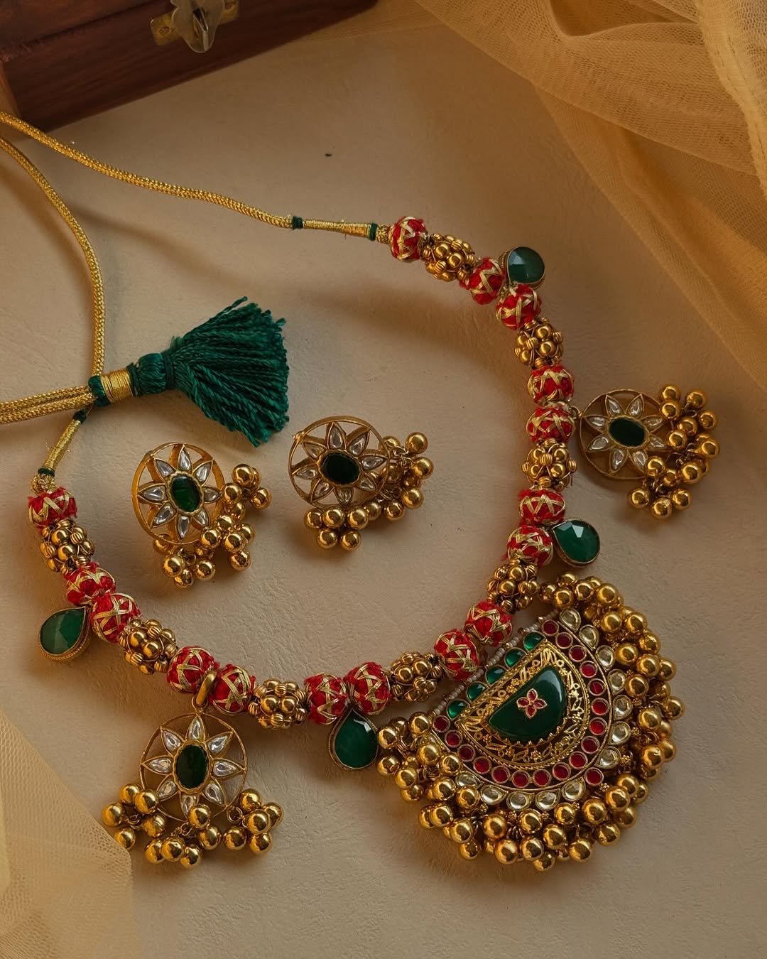 Gold Plated Hasli Necklace From 'Mangalsutra Bangles'