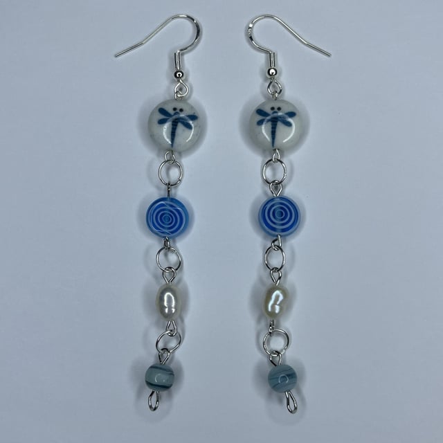 我上个月收集的珍珠/玻璃耳环