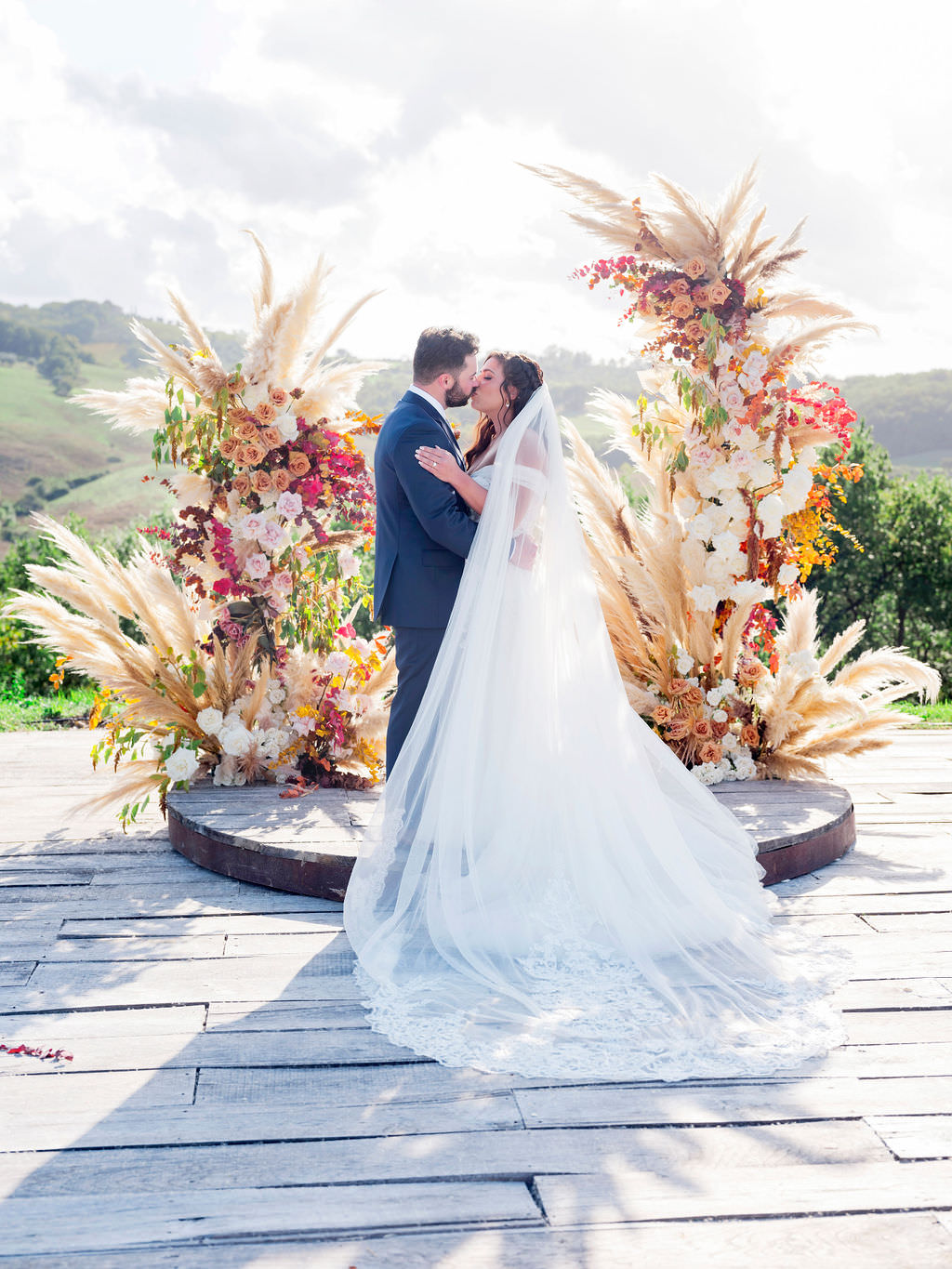 婚礼托斯卡纳秋季〜媒体wedluxe