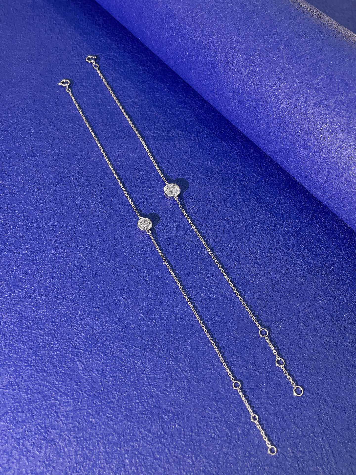 18K Cultured Diamond Bubble Bracelet - LGSL009 Series