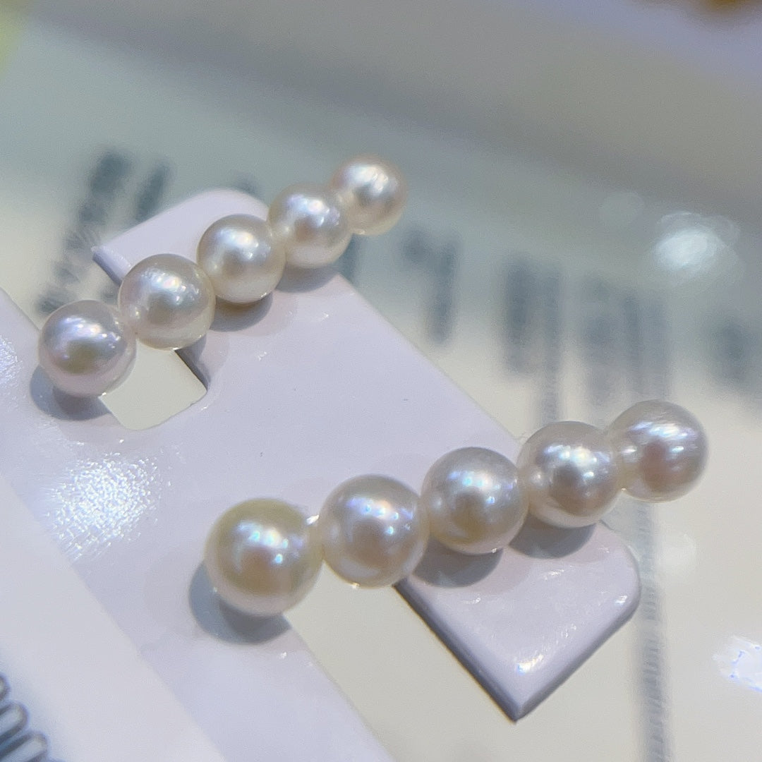 Elegant 18K Gold & 5-6mm Akoya Pearl Jewelry - 图片 2