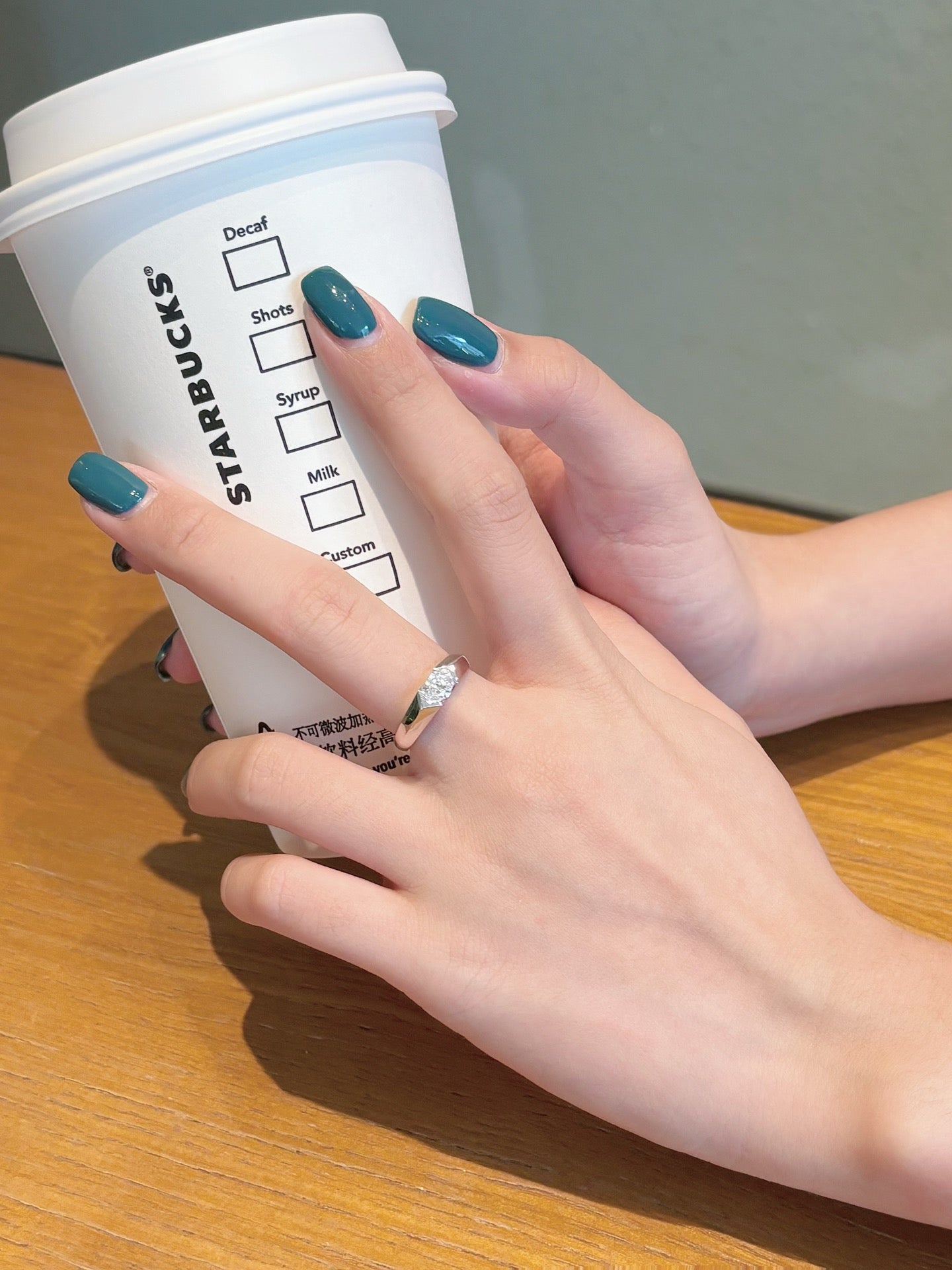 18K Cultured Single Marquise Arm Ring Jewelry - 图片 3