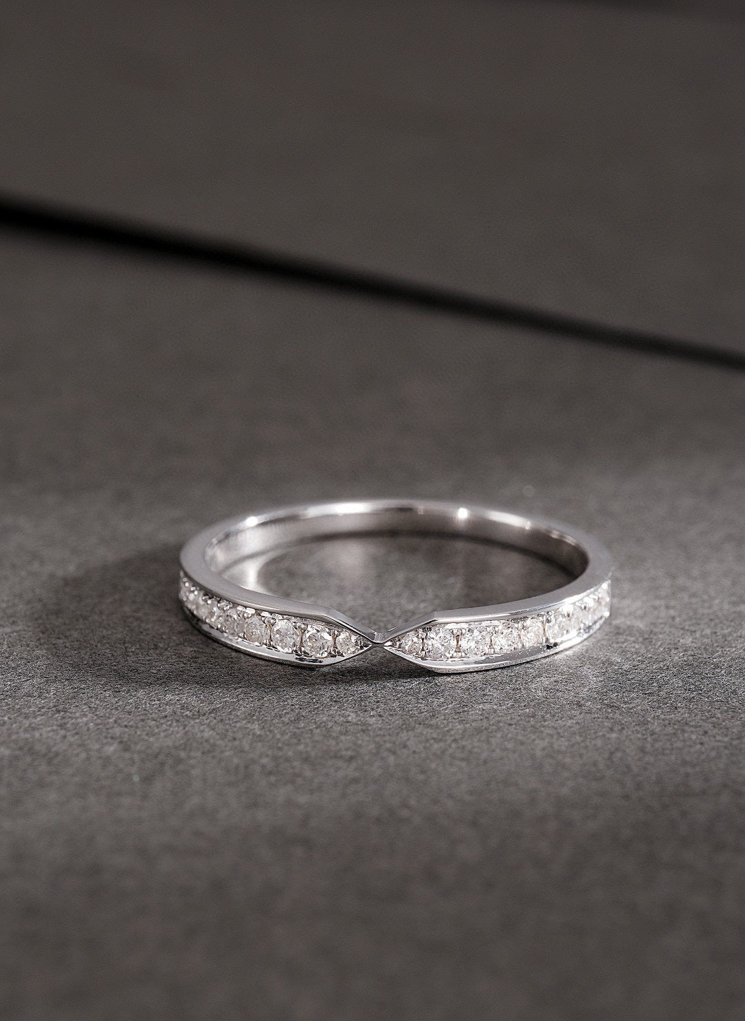 18K Cultured Diamond Round Couple Rings - Exquisite Jewelry - 图片 3