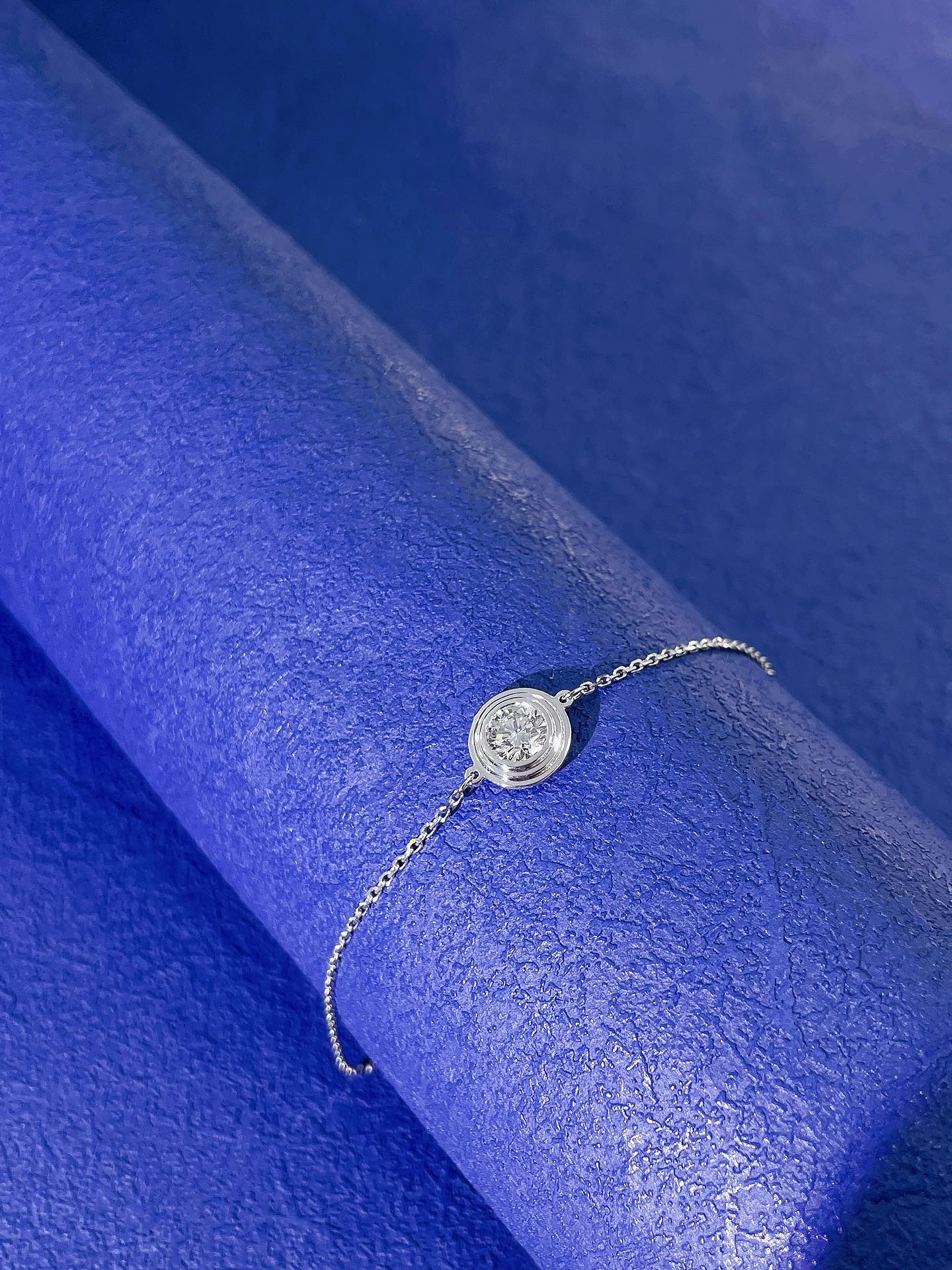 18K Cultured Diamond Round Flying Saucer Bracelet - LGSL010 - 图片 4