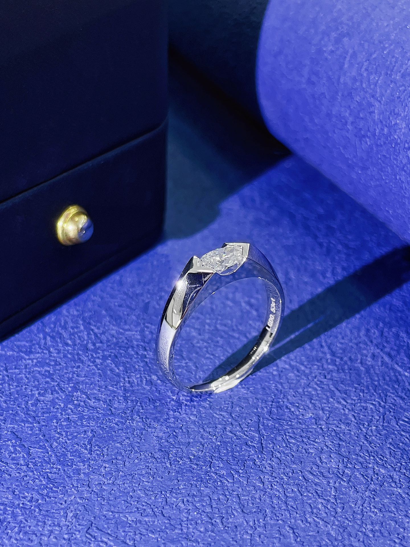 18K Cultured Single Marquise Arm Ring Jewelry - 图片 4